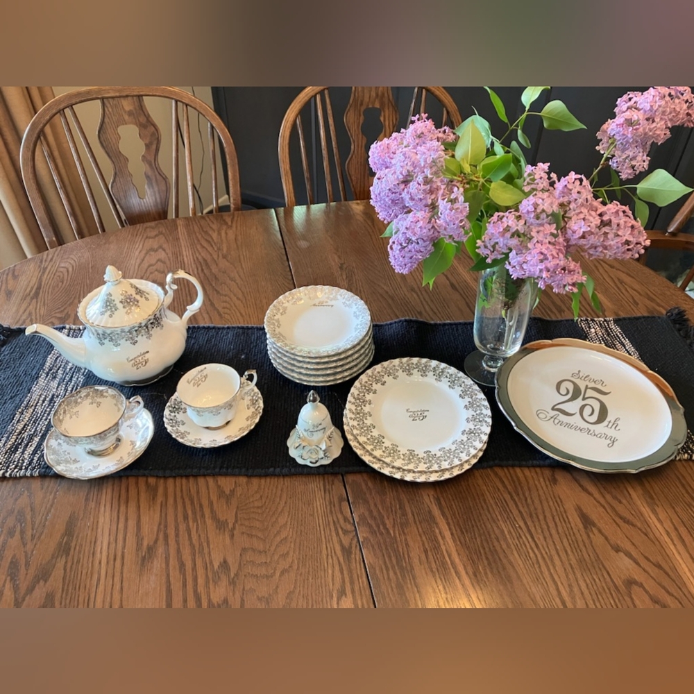 25th Anniversary Royal Albert China set